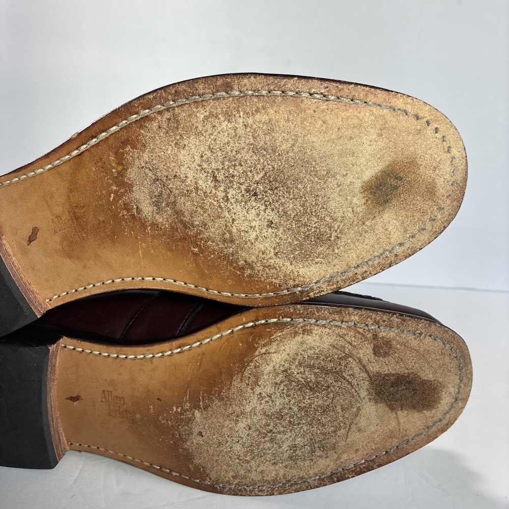 Allen Edmonds Enfield Kiltie Tassel Moc Toe Leather Loafer Mahogany Sz 8.5C - Picture 13 of 13